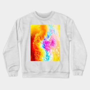 Cotton candy acrylic art Crewneck Sweatshirt